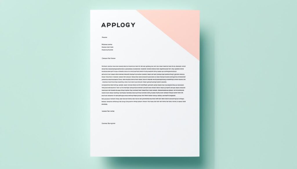 apology letter templates