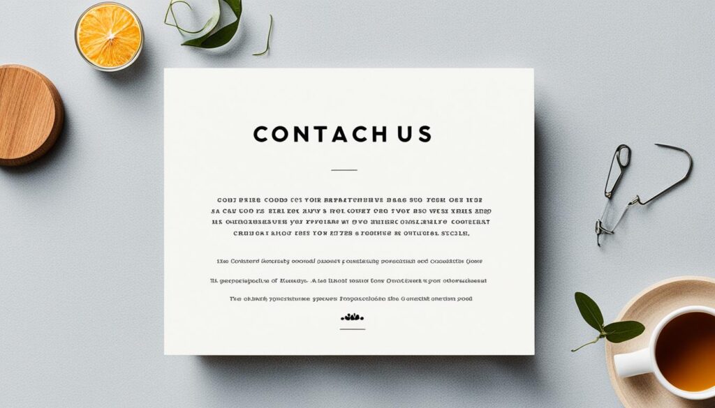 contact us page inspiration