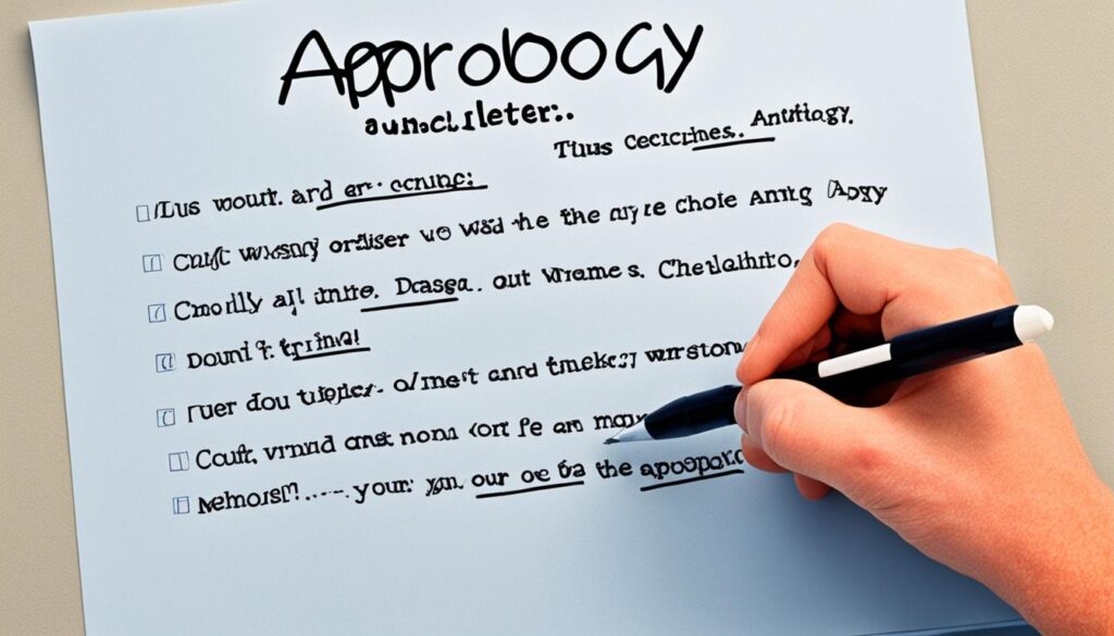 dos and don'ts of writing apology letter