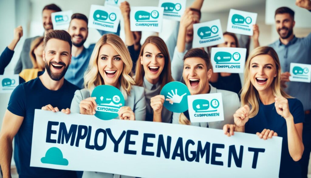 employee engagement and customer engagement image